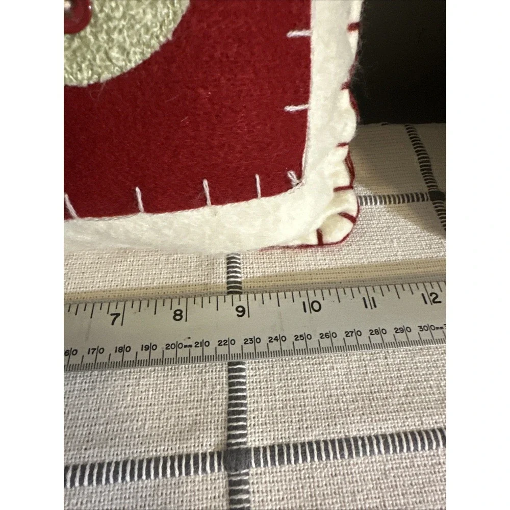 Christmas Tree  Holiday Throw Pillows Target Square 11x11 White Red Set 2‎